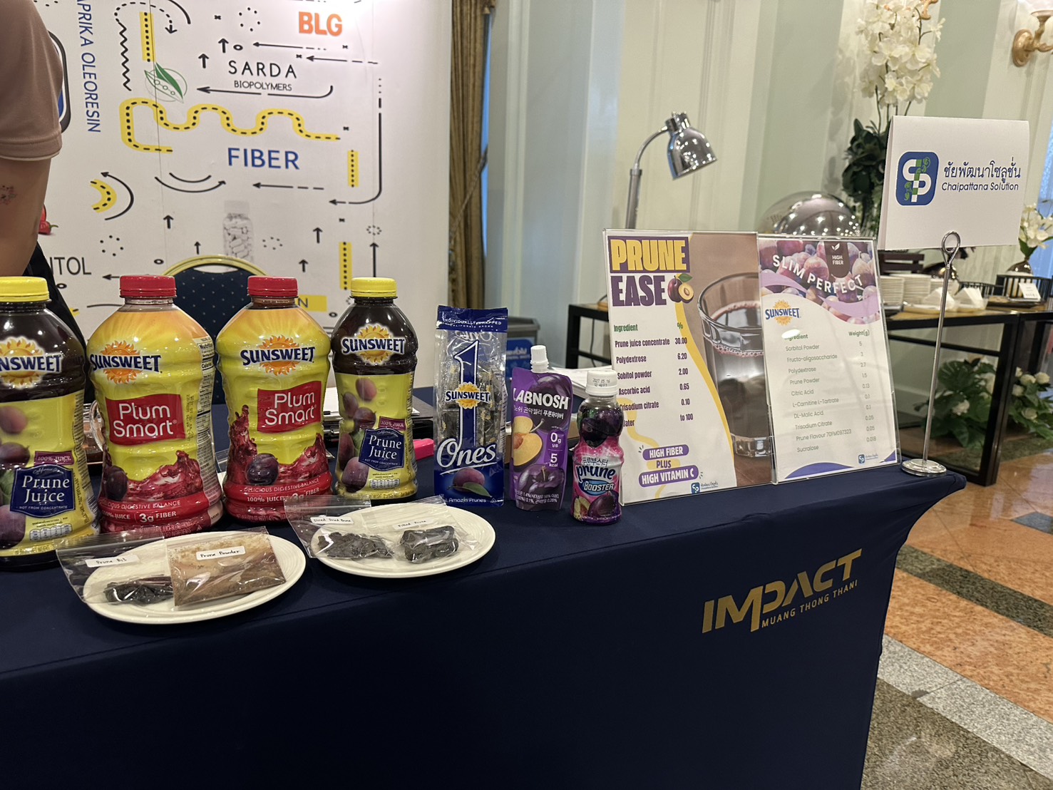 การนำเสนอผลิตภัณฑ์ลูกพรุน Sunsweet Inc. สำหรับอุตสาหกรรมอาหาร