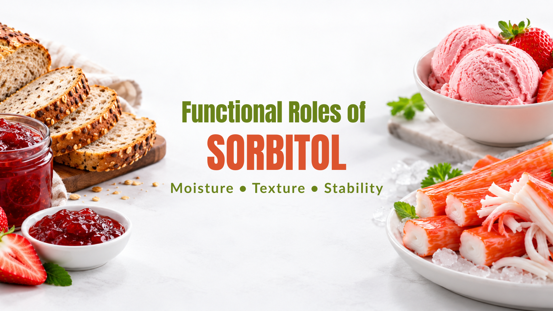 Sorbitol ใน Food Formulation: Moisture, Texture และ Stability
